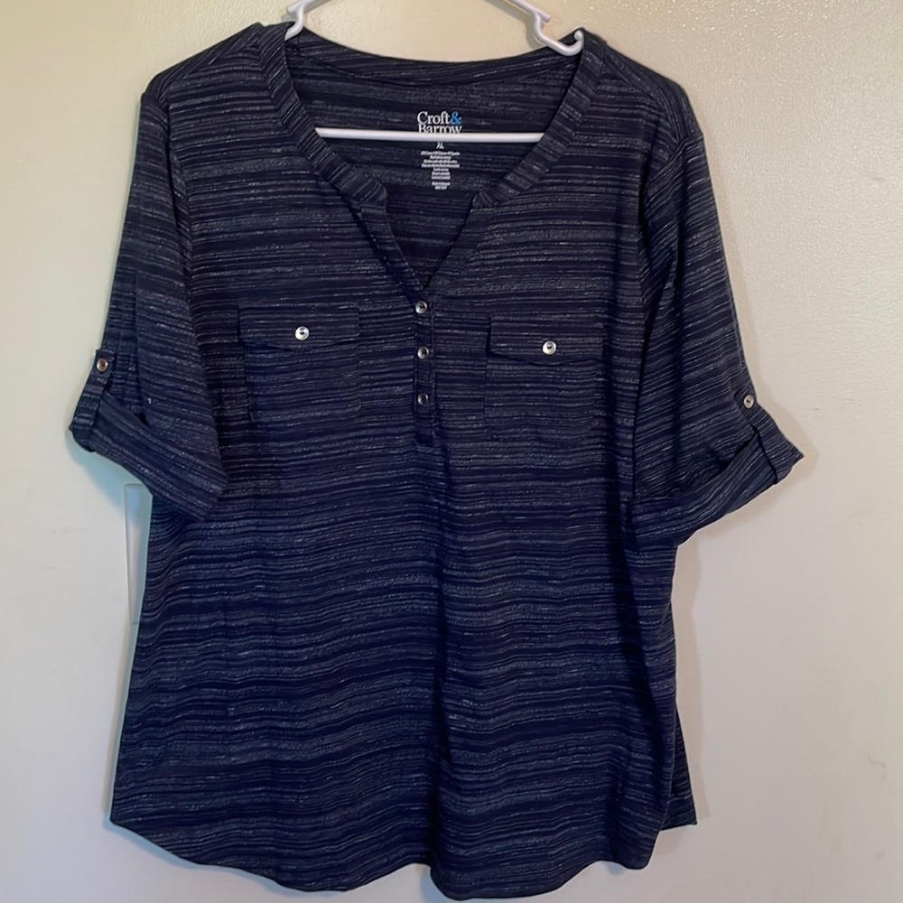 Croft & Barrow short sleeve top XL